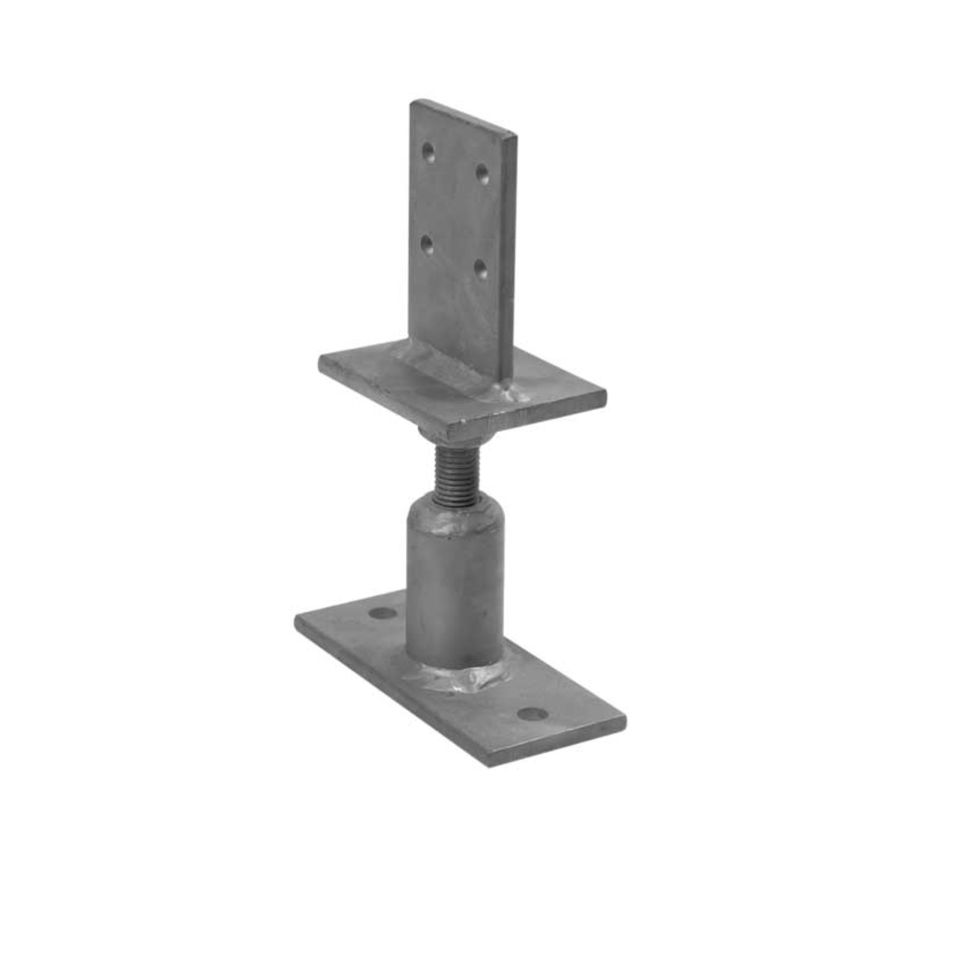 T Form höhenverstellbar 110 160 mm zum aufdübeln  80 x 100 x 110-160