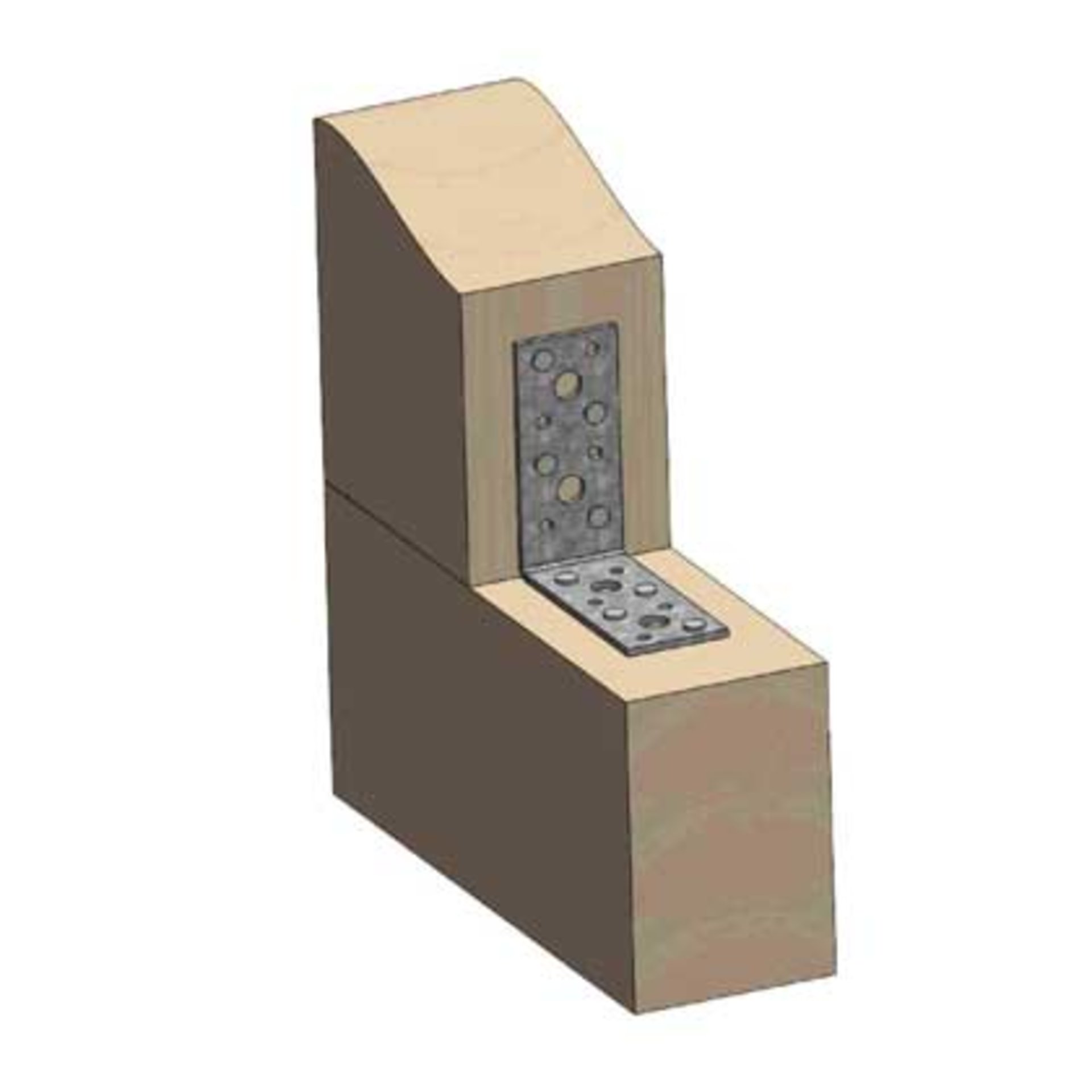 Winkelverbinder mit Kombilochung 90 x 90 x 40